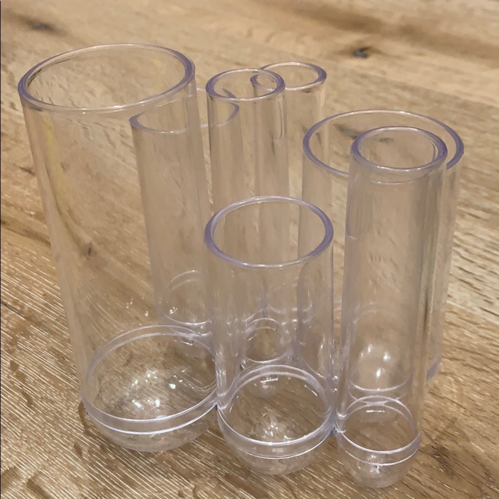 Acrylic makeup brush holder